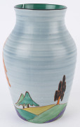 CLARICE CLIFF "Isis" English Art Deco ceramic vase, circa 1930, stamped "Hand Painted Bizarre by Clarice Cliff, Newport Pottery, England, Caprice, Isis", 25cm high - 5