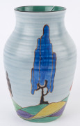 CLARICE CLIFF "Isis" English Art Deco ceramic vase, circa 1930, stamped "Hand Painted Bizarre by Clarice Cliff, Newport Pottery, England, Caprice, Isis", 25cm high - 6