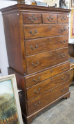 An Anglo-Indian Georgian padouk chest on chest, late 18th century, 180cm high, 111cm wide, 55cm deep - 2