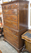 An Anglo-Indian Georgian padouk chest on chest, late 18th century, 180cm high, 111cm wide, 55cm deep - 3