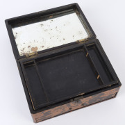 A Japanese jewellery box, tortoiseshell and lacquer work finish, Meiji period, 19th century, ​10cm high, 24cm wide, 16.5cm deep - 8