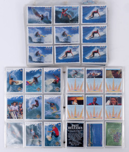 SURFING - COLLECTOR CARDS: accumulation of 1994 Futera 'World Tour' or 'Hot Surf', duplication throughout, generally very fine. (300+)