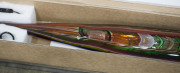 SIGNORETTI stunning pair of Italian Murano glass canoe shaped architectural features with battuto cold work and aventurina canes plus accompanying certificate and documentation. In original boxes with wall bracket mounts. Purchased in 2013 for &euro;8,000. 92 - 3