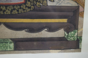 An antique Chinese ancestor painting in later gilt frame, Qing Dynasty, early 19th century, with accompanying Moongate Oriental Antiques & Gallery documentation, ​195 x 115cm overall - 5