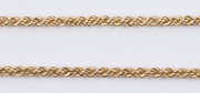 A rope twist 14ct yellow gold necklace, stamped "14K" with pictorial maker's mark, ​57cm long, 16 grams - 3