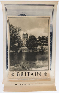 Travel Association of Great Britain, six different monochrome photographic posters including The Cathedral Norwich, Cathedral and River Wye Hereford, The Old Town Hall Bridgnorth Shropshire, The Abbey and Mill Tewkesbury, The Giant's Causeway Northern Ire