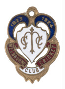 MELBOURNE CRICKET CLUB, 1923-24 membership badge, made by C. Bentley, excellent condition.