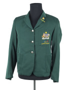 PAM KILBORN AT THE TOKYO OLYMPICS:  Kilborn's Australian Team Blazer, with Coat-of-Arms & "Olympic Games 1964" embroidered on pocket; her team name badge; her official team lapel badge (kangaroo over Olympic rings) by Stokes; Official Badge with ribbon fo - 6