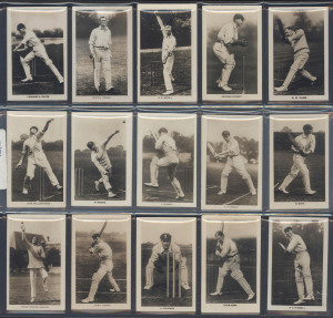 "THE BOYS' REALM" 1922 "Famous Cricketers" complete set [15], EF.