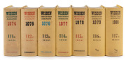 1974-2014 COLLECTION OF WISDEN'S: a complete run comprising of 41 editions, all hardbound with dustjackets; condition generally VG to F/VF.  - 2