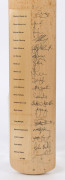 c.2001-2002 full size "Kookaburra" Cricket bat signed by 18 members of the Australian Test squad including Steve Waugh (Capt.), Shane Warne (Vice Capt.), Adam Gilchrist, Brett Lee, Glenn McGrath, Ricky Ponting, Justin Langer & Michael Slater. - 2