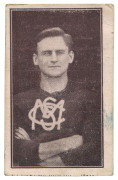 1921-25 VICTORIAN SUBURBAN PREMIUM - SOUTH MELBOURNE: Fred Fleiter (misspelled 'FLIETER') unnumbered card on blue stock, half-length image of player with 'SMFC' logo on jersey, advertising on reverse for J.Ryan's (newsagency, Port Melbourne), Rarity Ratin