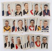 1933 GODFREY PHILLIPS - "VICTORIAN FOOTBALLERS: largely complete set [45/50, ex cards #9, 10, 11, 34 & 48]. Mainly G/VG. - 2