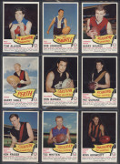 1966 SCANLENS "Footballers" complete set [72], including all 14 die-cuts with Barry Cable, Ron Barassi, Ken Fraser, Ted Whitten, "Polly" Farmer, Darrel Baldock & Bob Skilton; mostly G/VG. Another rare set. (72) - 7