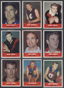 1969 SCANLENS "Footballers" Die Cuts complete set [18], all with outer sections intact; G/VG. Rare. (18) - 2
