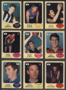 1972 SCANLENS "Footballers" complete set [66], including Bernie Quinlan, Kevin Bartlett, Barry Richardson & Keith Grieg; G/VG. (66) - 2