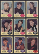 1970 SCANLENS "Footballers" complete set [66], including Kevin Sheedy, Bob Skilton, Doug Wade & Peter Hudson; mostly G/VG. (66) - 2