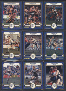 SCANLENS "Footballers", complete sets comprising 1981 [168], 1982 [180]; 1984 [132]; 1985 [132]; 1986 [132]; 1987 [132]; plus 1986 & 1987 bubble gum wrappers; mostly VG to excellent. (878) - 4