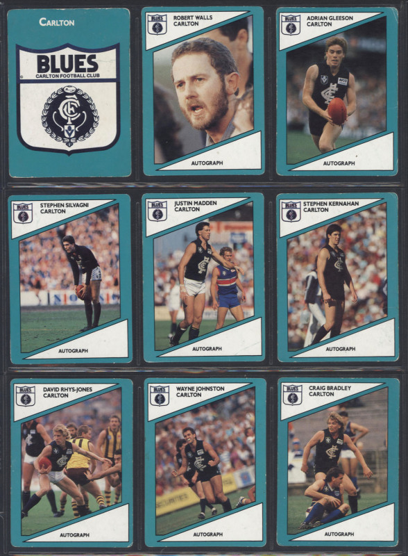 STIMOROL "Footballers", complete sets comprising 1988 [144], 1989 [168]; 1990 [168] & 1991 [168]; condition fair to VG/Excellent. (648)