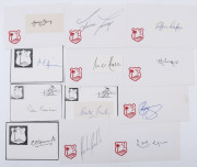 WEST INDIES: 1950s-80s era player signatures on cards, including Curtley Ambrose, Gordon Greenidge, Wes Hall, Carl Hooper, Conrad Hunte, Rohan Kanhai, Brian Lara, Clive Lloyd, Courtney Walsh & Everton Weekes. (30) - 2