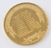 HAWTHORN: 1986 Supporters' Victorian Football League Premiership Medallion, in gilded bronze (48mm diameter), in original presentation case. - 2