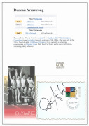 AUSTRALIAN MALE SWIMMING GOLD MEDALLISTS: signatures mostly on philatelic covers or cover fragments, comprising Pete Evans (4x100m medley, 1980 Moscow), Mark Kerry (4x100m medley, 1980 Moscow), Duncan Armstrong (200m freestyle, 1988 Seoul), Bill Kirby (4