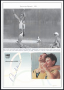 AUSTRALIAN ROWING GOLD MEDALLISTS: signatures mostly on philatelic covers comprising Peter Antonie (1992 Barcelona), Andrew Cooper (1992 Barcelona), Nick Green (1992 Barcelona & 1996 Atlanta), Drew Ginn (1996 Atlanta), Ken Wallace (Kayaking, 2008 Beijing) - 2