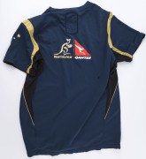 'QANTAS' WALLABIES TRAINING SHIRT: Ex-player (unknown) authentic Wallabies 'player gear', large size, ASICS label dated 2000. - 2