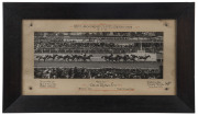 MELBOURNE CUP 1940 winning photograph of "OLD ROWLEY", in original ebonized timber frame, 18 x 49cm, (frame 42 x71cm) - 2