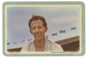 WOOLWORTHS SWAP CARDS: 1956 Olympics set [16, pale blue borders] with identical Peter Fox images to the previous lot showing Olympic scenes and Australian athletes, corner mount impressions, G/VG.