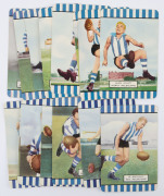 COLES 1954-55 - NORTH MELBOURNE: group of cards comprising 1954 Series 1 (6) 1954 Series 2 (4) and 1955 Series 3 (5) including action image of Alan Aylett; corner mount impressions, overall G/VG. (15).