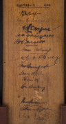 1934 AUSTRALIAN TOUR TO ENGLAND: "B. Warsop" (Marylebone) cricket bat, signed on the front by members by the Australian team (14 signatures) including Bradman, Darling, Grimmett, Ebeling, Woodfull, McCabe, O'Reilly & Ponsford and English team (12 signatur - 3