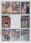 1993-1994 SELECT CARDS: common series accumulation with 'complete team' sets comprising Adelaide, Collingwood, Fitzroy, Footscray, North Melbourne (3 sets) and Sydney; also signed cards incl. Wayne Carey (4), Jason Dunstall, Mick McGuane, Robert Harvey, N - 3