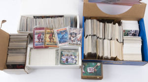 COLLECTOR CARDS (AMERICAN): 1980s-1990s era accumulation in card files with Baseball, Basketball, Ice Hockey & NFL cards, few signed cards noted Eric Lindros (Ice hockey) 'Future Superstar' (2), Bo Jackson (NFL) 1990 Highlight & 1991 Pro Set 'Heisman Hero