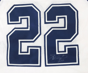 NFL - EMMITT SMITH: signed Number #22 Dallas Cowboys large size jersey, with "All Stars" CofA.