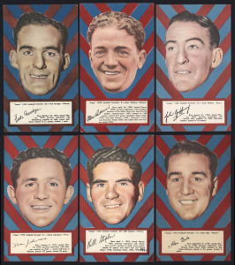 ARGUS 1953 "FOOTBALL PORTRAITS" - FITZROY: complete set of Fitzroy players [6], issued as a part of a set of 72 large-sized cards (each 11x19cm); G/VG. (6)