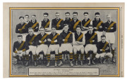 1929 "THE AUSTRALASIAN NEWSPAPER" - FOOTBALL TEAM PHOTOS: almost complete set [16/17, ex Collingwood]; G/VG. Very scarce as a near-complete set.