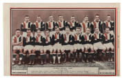 1929 "THE AUSTRALASIAN NEWSPAPER" - FOOTBALL TEAM PHOTOS: almost complete set [16/17, ex Collingwood]; G/VG. Very scarce as a near-complete set. - 3