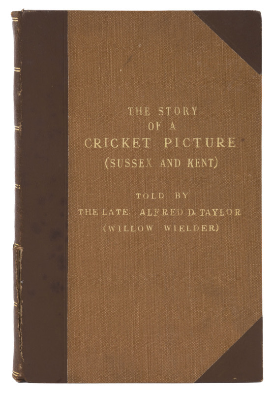 LITERATURE: "The Story of a Cricket Picture (Sussex & Kent)" as told by the late Alfred D. Taylor ("Willow Wielder"), published by Emery & Son (Hove, Sussex, 1923), the picture in question being Mason's famous engraving of 1849 match between Sussex and Ke