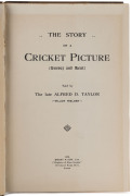 LITERATURE: "The Story of a Cricket Picture (Sussex & Kent)" as told by the late Alfred D. Taylor ("Willow Wielder"), published by Emery & Son (Hove, Sussex, 1923), the picture in question being Mason's famous engraving of 1849 match between Sussex and Ke - 2