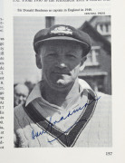 LITERATURE - WITH SIGNATURES: "The World of Cricket" by E.W. Swanton with AUTOGRAPHED entries (usually on images) for numerous players including Don Bradman, Lindsay Hassett, Alec Bedser, Richie Benaud (2), Ted Dexter, Tom Graveney, Len Hutton, Ian Johnst - 2