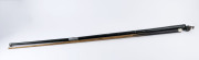 WALTER LINDRUM - CUE: "The World's Record Break Cue. 3262. Dec 7th 1929. Walter Lindrum Australia.", with ash shaft and spliced ebony butt, engraved ivory brand plate; length 58" (148cm), weight 17.50 oz; metal cue case, c. 1930. - 2