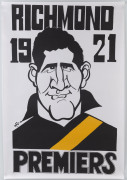 RICHMOND: c.1990s WEG posters for Richmond Premiership wins in 1920, 1921, 1932, 1934, 1943, 1967 1969, 1973, 1974 & 1980. (10)