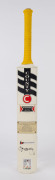 IAN HEALY: commemorative full-size County "Avenger" cricket bat with brass plate attached to face inscribed with Healy's world records as a wicket keeper, SIGNED BY HEALY beneath; good condition.