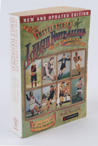 "The Encyclopaedia of AFL Footballers" (1994) by Holmesby & Main listing every AFL/VFL player since 1897, numerous signatures on the relevant player entry, or on piece, with a number of VFL/AFL legends sighted including Graham "Polly" Farmer (on the introduction page), Ron Barassi, Jason Dunstall, Ross "Twiggy" Dunne, Peter Daicos, Wayne Carey, Barry Cable, Keith Greig & Bernie Quinlan.
