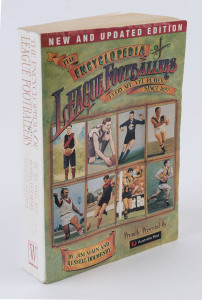 "The Encyclopaedia of AFL Footballers" (1994) by Holmesby & Main listing every AFL/VFL player since 1897, numerous signatures on the relevant player entry, or on piece, with a number of VFL/AFL legends sighted including Graham "Polly" Farmer (on the intr