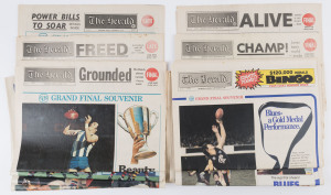 1971-1998 complete run of "The Herald" Grand Final souvenir editions; condition variable, generally good. (18)