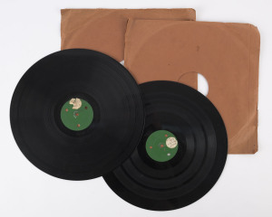 HAYDN BUNTON: c. mid-1930s privately pressed 78RPM LP Records (2), of a commentary by Hadyn Bunton reviewing the VFL year.