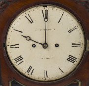 An antique English bracket clock, twin train fusee movement in a fine carved mahogany case, circa 1830, movement and dial signed "G. B. PATERSON, LONDON", with key and pendulum, 42cm high - 9