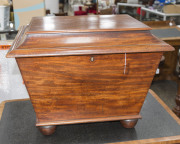 An antique cellarette, mahogany and cedar, circa 1830, 52cm high, 67cm wide, 52cm deep - 2